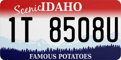 ID license plate 1T8508U