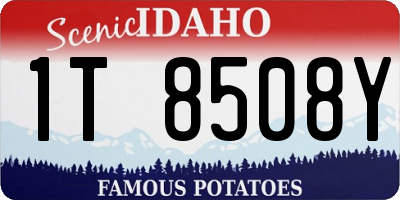 ID license plate 1T8508Y
