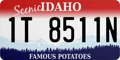 ID license plate 1T8511N