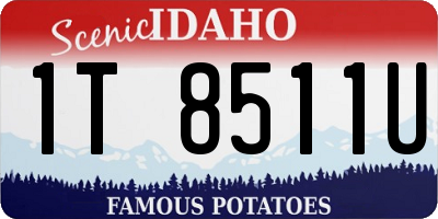 ID license plate 1T8511U