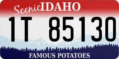 ID license plate 1T8513O