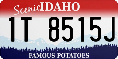 ID license plate 1T8515J