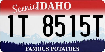ID license plate 1T8515T