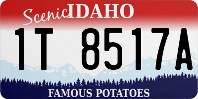 ID license plate 1T8517A