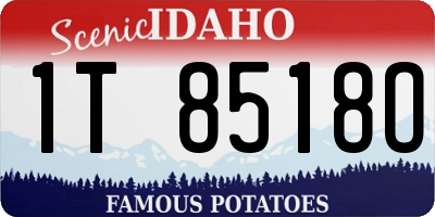 ID license plate 1T8518O