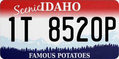 ID license plate 1T8520P