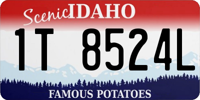 ID license plate 1T8524L