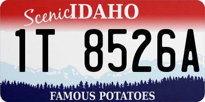 ID license plate 1T8526A