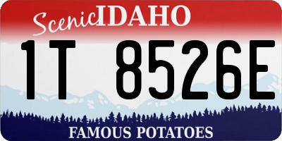 ID license plate 1T8526E