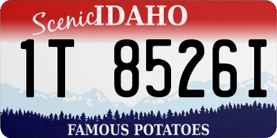 ID license plate 1T8526I