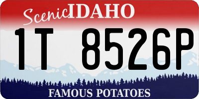 ID license plate 1T8526P