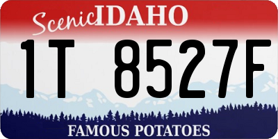 ID license plate 1T8527F