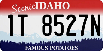 ID license plate 1T8527N
