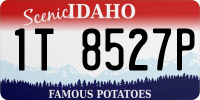 ID license plate 1T8527P