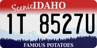 ID license plate 1T8527U