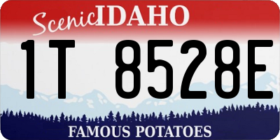 ID license plate 1T8528E