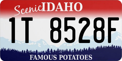 ID license plate 1T8528F