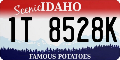 ID license plate 1T8528K