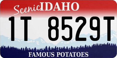 ID license plate 1T8529T