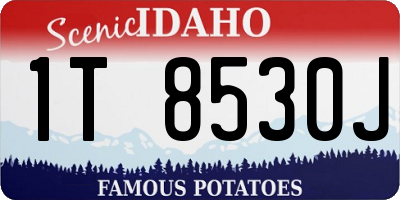 ID license plate 1T8530J