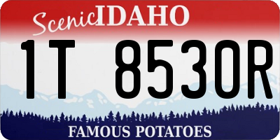 ID license plate 1T8530R