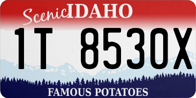 ID license plate 1T8530X