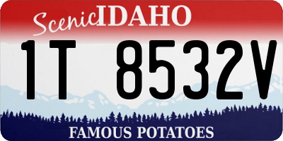 ID license plate 1T8532V