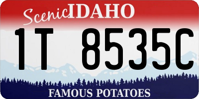 ID license plate 1T8535C