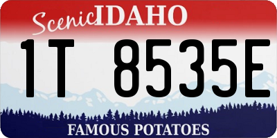 ID license plate 1T8535E
