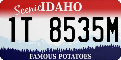 ID license plate 1T8535M
