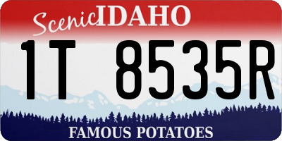 ID license plate 1T8535R