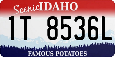 ID license plate 1T8536L