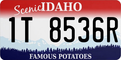 ID license plate 1T8536R