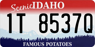 ID license plate 1T8537Q