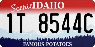 ID license plate 1T8544C