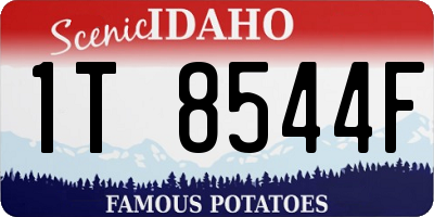 ID license plate 1T8544F