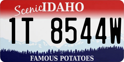 ID license plate 1T8544W