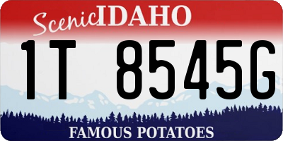 ID license plate 1T8545G