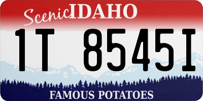 ID license plate 1T8545I