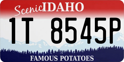 ID license plate 1T8545P