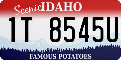 ID license plate 1T8545U