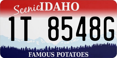 ID license plate 1T8548G
