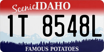 ID license plate 1T8548L