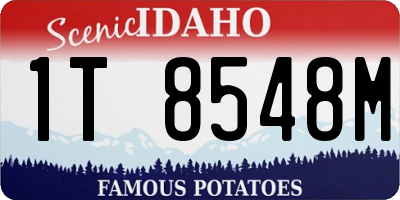 ID license plate 1T8548M