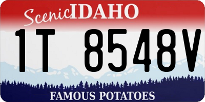 ID license plate 1T8548V