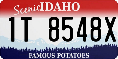 ID license plate 1T8548X