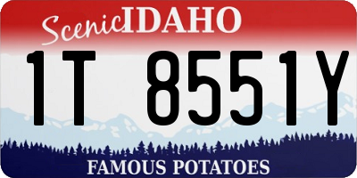 ID license plate 1T8551Y