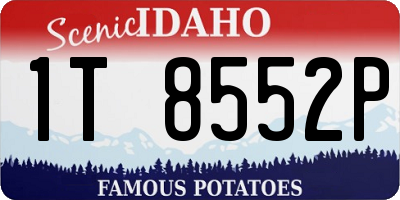 ID license plate 1T8552P