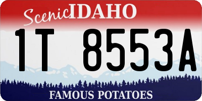 ID license plate 1T8553A