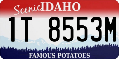 ID license plate 1T8553M